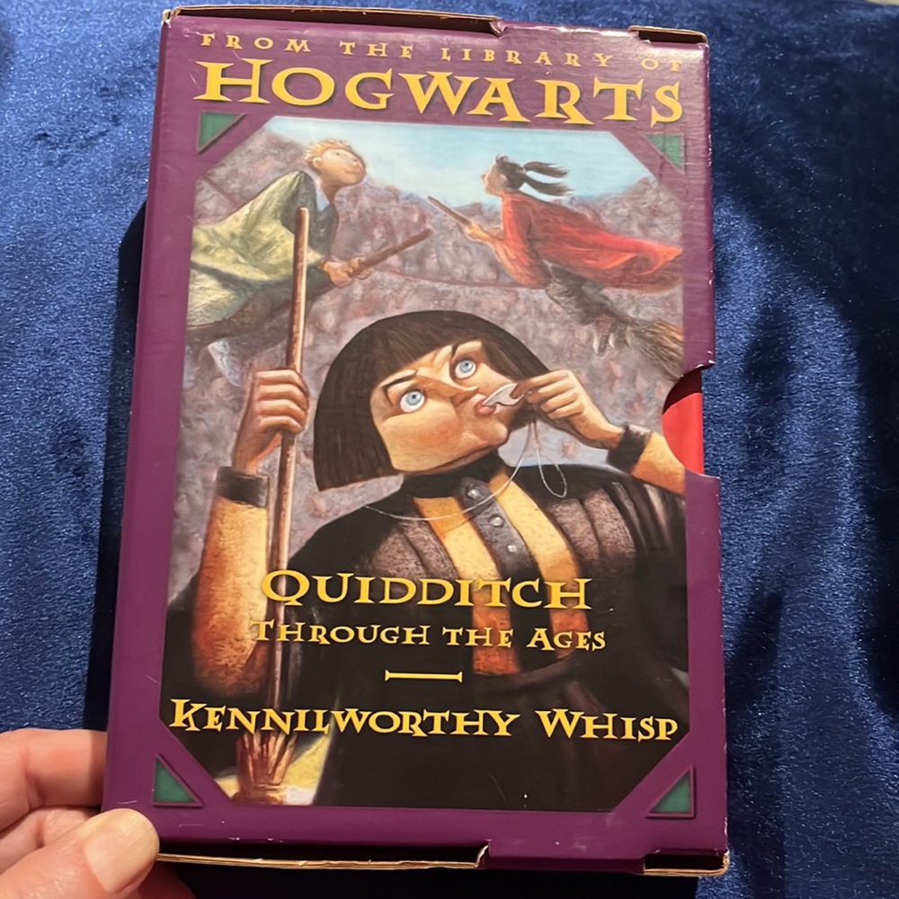 Harry Potter Library of Hogwarts Book Set Fantastic Bests & Quidditch NWOT